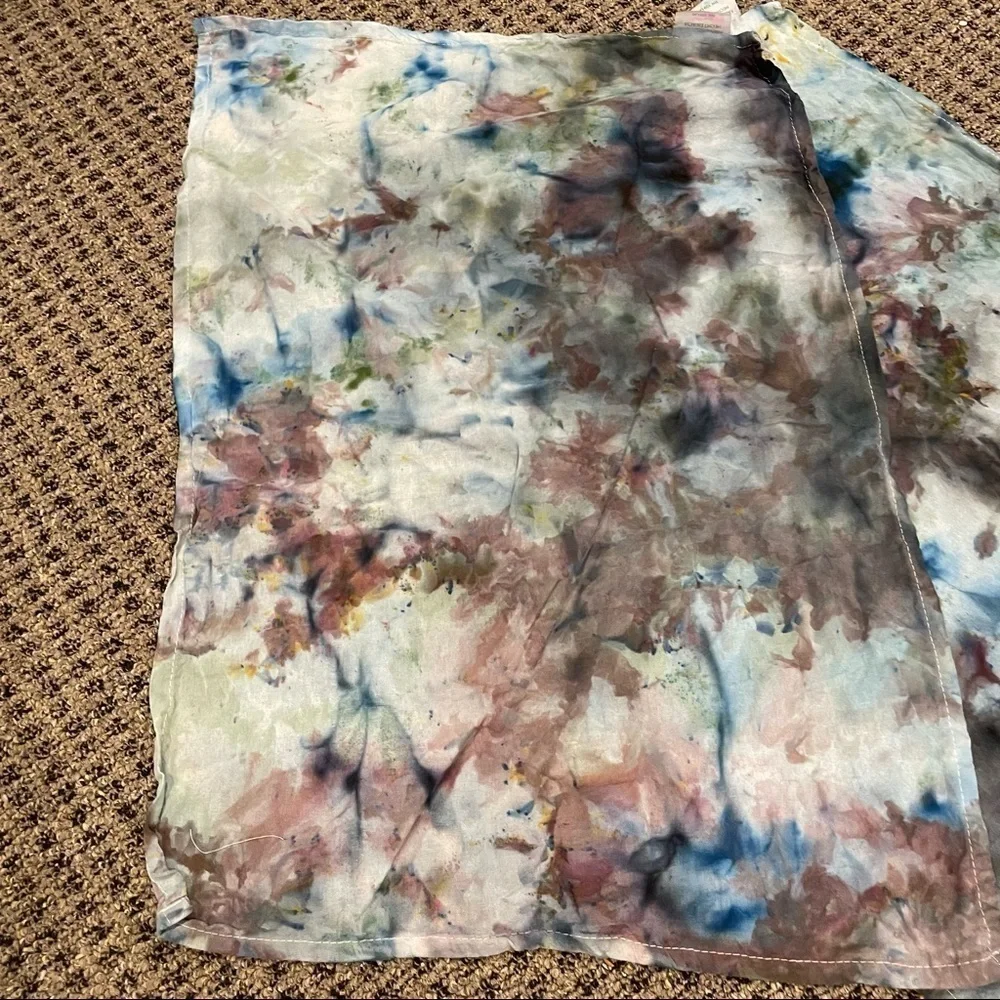 tie dyed kitchen flour sack hand dish towels neutral earth tones - 2 available